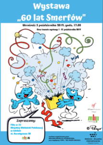 Źródło: http://www.alliance-francaise.pl/lublin/pl/agenda/2019/10/03/wystawa-60-lat-smerfow